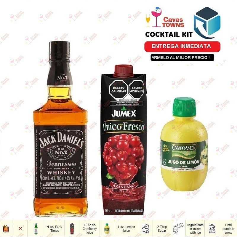 Cocktail Kit Bourbon Bizzard Receta Recipe - Cavas Towns