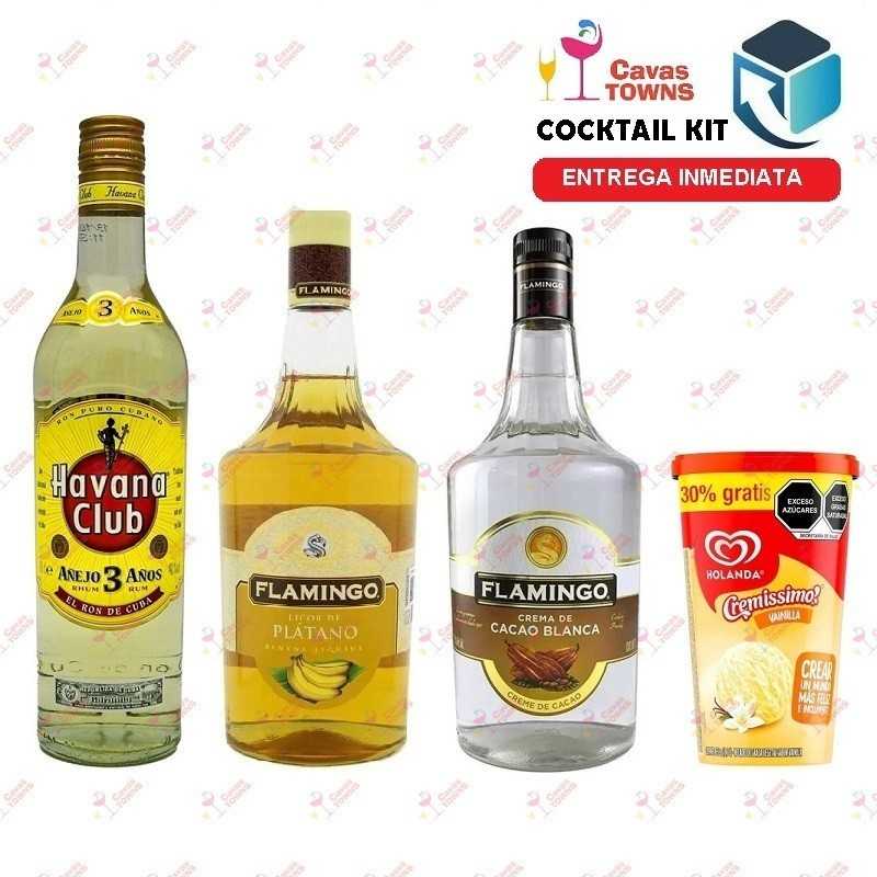 Ron Havana Club Cocktail Kit Banana Boat Receta Recipe - Cavas Towns