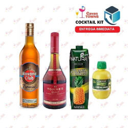 Ron Havana Club Cocktail Kit Barbados Sunrise - 2 Receta Recipe - Cavas Towns
