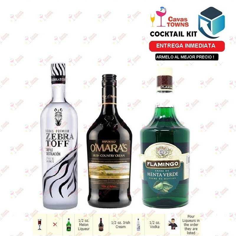 Vodka Zebratoff Cocktail Kit E.T. Receta Recipe - Cavas Towns