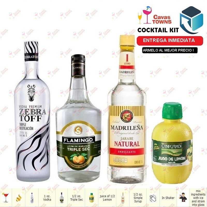 Vodka Zebratoff Cocktail Kit Flash Cadillac Receta Recipe - Cavas Towns