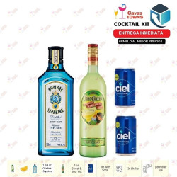 Ginebra Sapphire Cocktail Kit Collins Receta Recipe - Cavas Towns