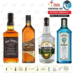 Ginebra Sapphire Cocktail Kit Hawaiian Punch - 2 Receta Recipe - Cavas Towns