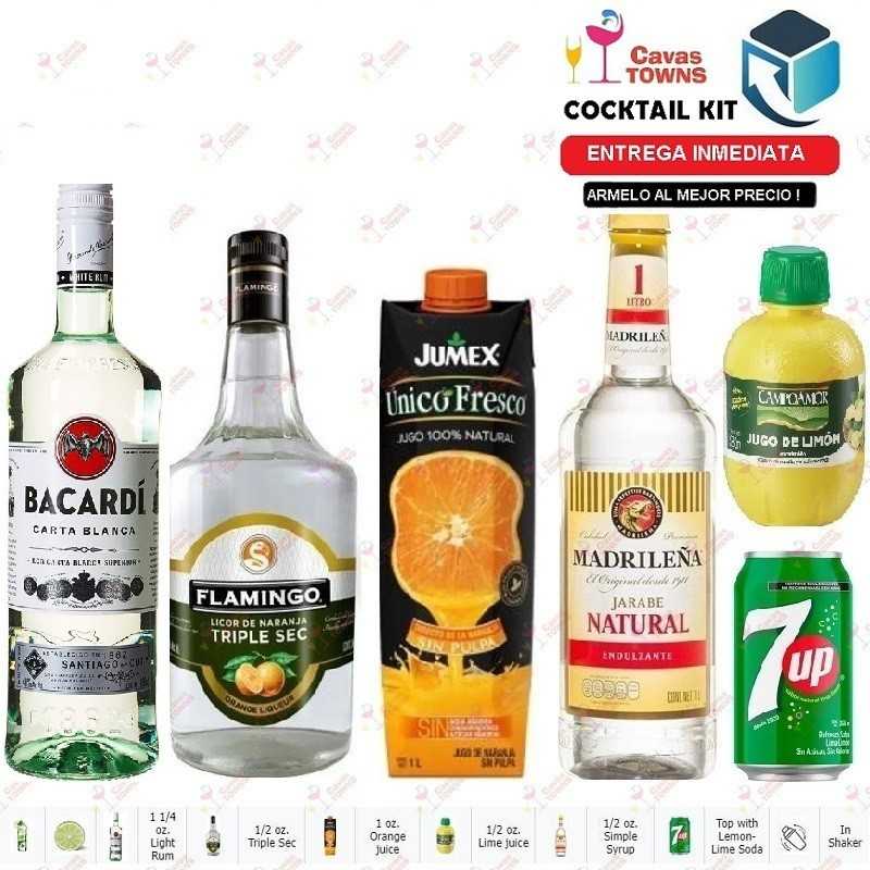 Ron Bacardi Cocktail Kit Citrus Rum Coder Receta Recipe - Cavas Towns