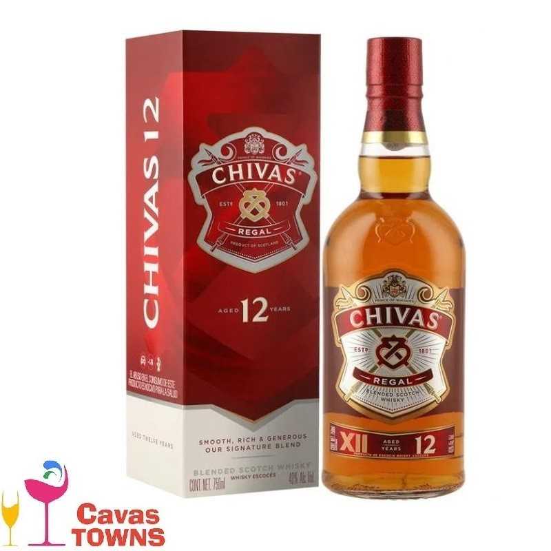 Whisky Chivas Regal 12 años 750 ml - Cavas Towns