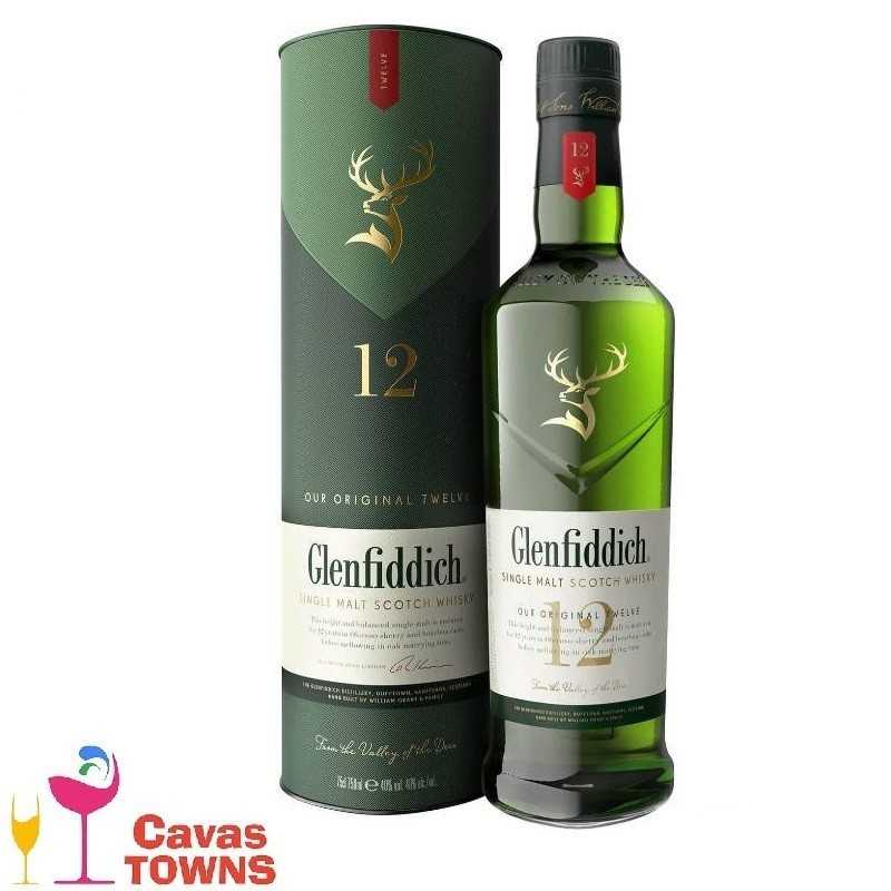 Whisky Glenfiddich 12 Años Escocés 750 ml - Cavas Towns