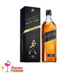 Whisky Johnnie Walker Etiqueta Negra 750 ml - Cavas Towns