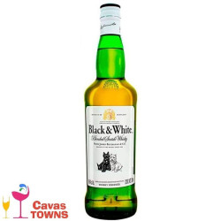 Whisky Black & White 700 ml - Cavas Towns