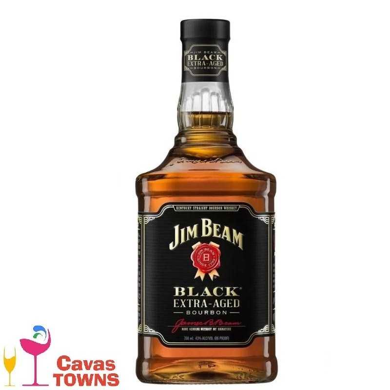 Whiskey Jim Beam Black - 750 ml - Cavas Towns