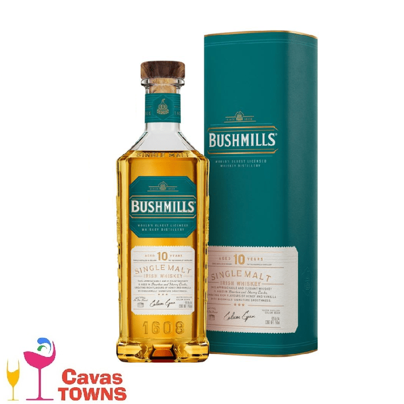 Whiskey Bushmills 10 Años 750 ml - Cavas Towns