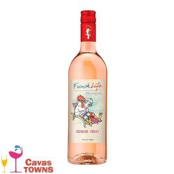 Vino Rosado French Life Grenache Merlot 750 ml - Cavas Towns