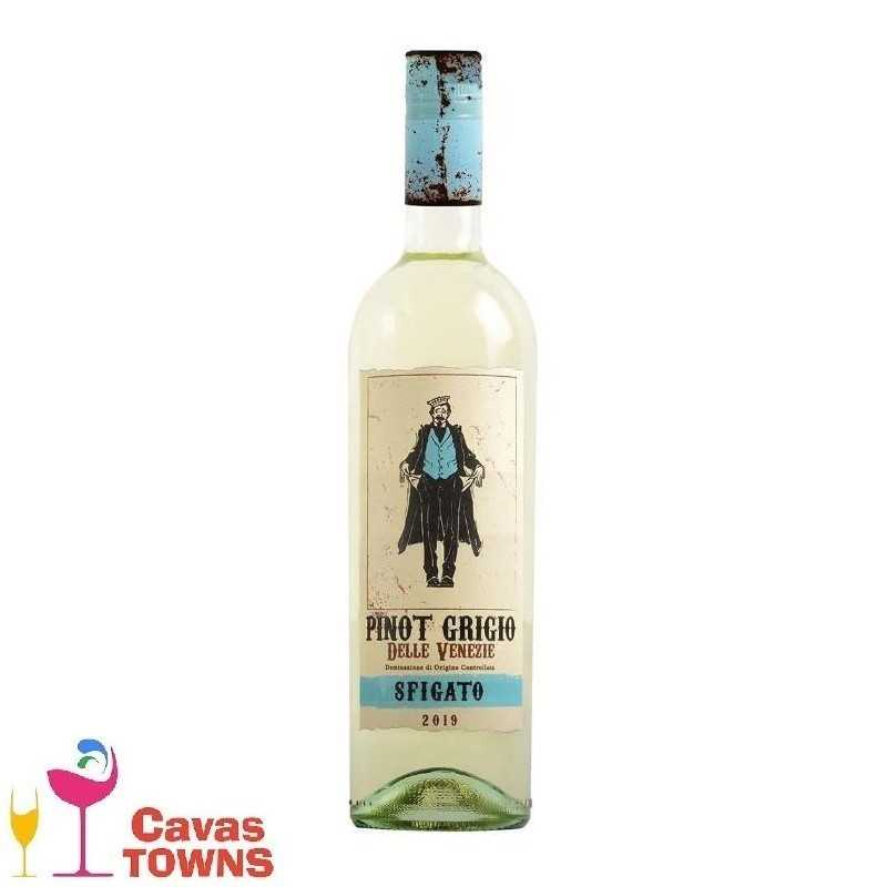 Vino Blanco Sfigato Pinot Grigio 750ml - Cavas Towns