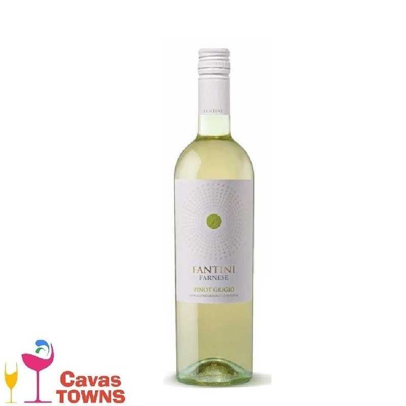Vino Blanco Italiano Fantini Pinot Grigio 750 ml - Cavas Towns