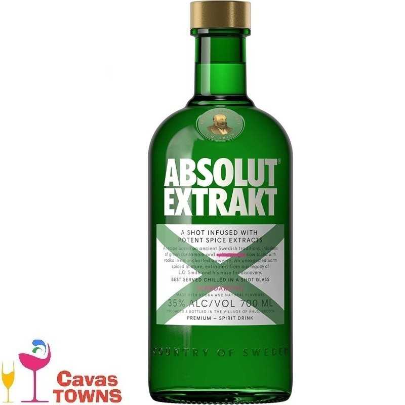 Vodka Absolut Extrakt Edición Audaz 700 ml - Cavas Towns