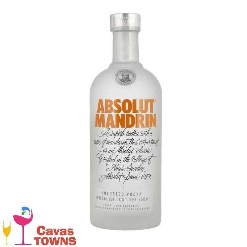 Vodka Absolut Mandarin 750 ml - Cavas Towns Vodka Absolut Mandarin 750 ml - Cavas Towns