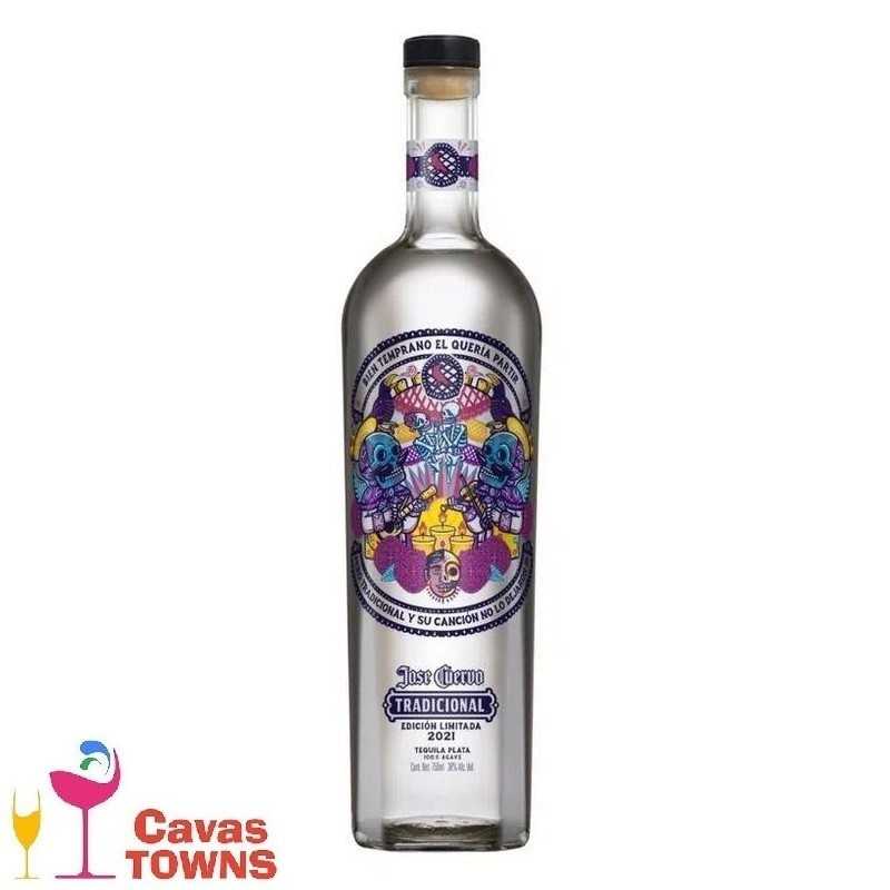 Tequila Cuervo Tradiconal Plata Calavera 750 ml - Cavas Towns