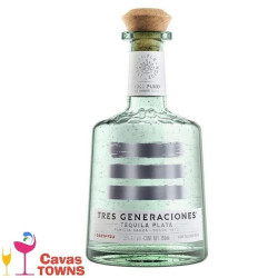 Tequila Tres Generaciones Plata 750 ml - Cavas Towns