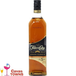 Ron Flor de Caña 5 años Añejo 750 ml - Cavas Towns