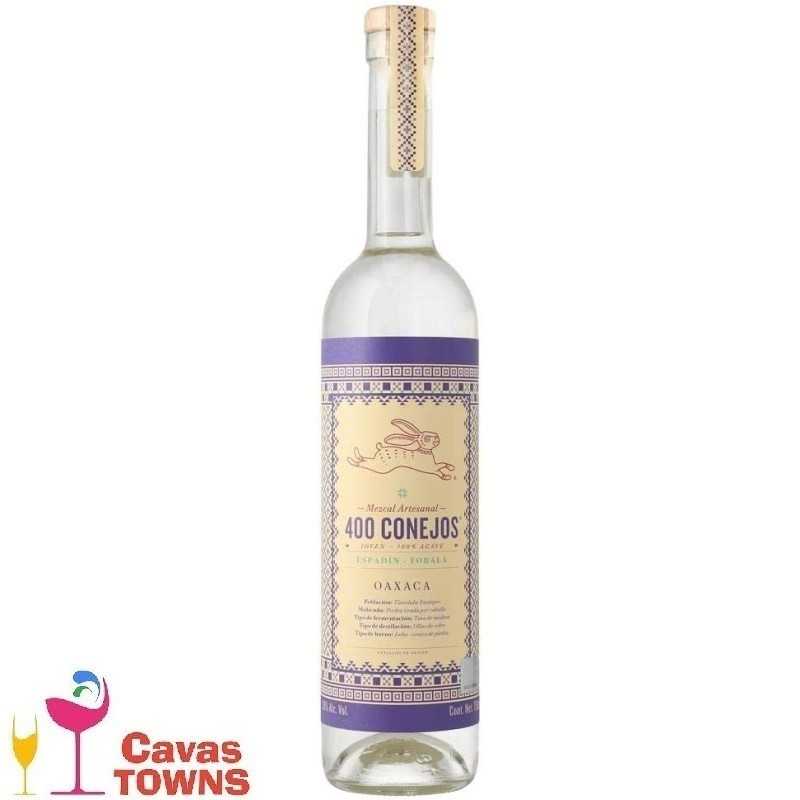 Mezcal 400 Conejos Espadín Tobalá 750 ml - Cavas Towns