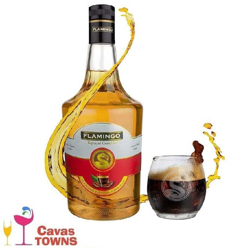 Licor Carajillo Flamingo 1L - Cavas Towns Licor Carajillo Flamingo 1L - Cavas Towns