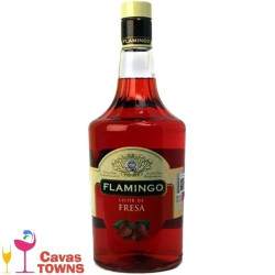Licor De Fresa Flamingo - 1 L - Cavas Towns