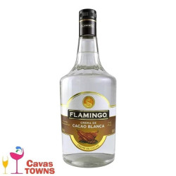 Licor Flamingo De Cacao Blanco 1L. - Cavas Towns