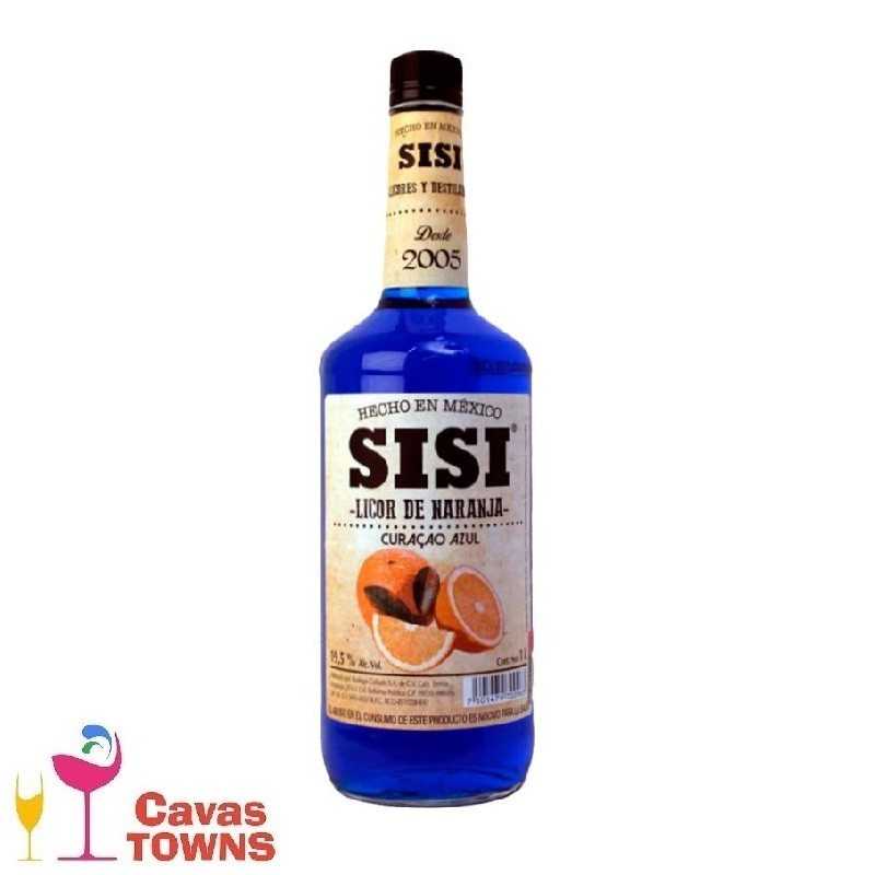 Licor Sisi de Curacao Azul 1000 ml - Cavas Towns