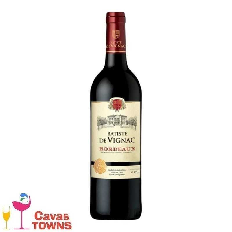 Vino Tinto Batiste de Vignac Bordeaux 750 ml - Cavas Towns