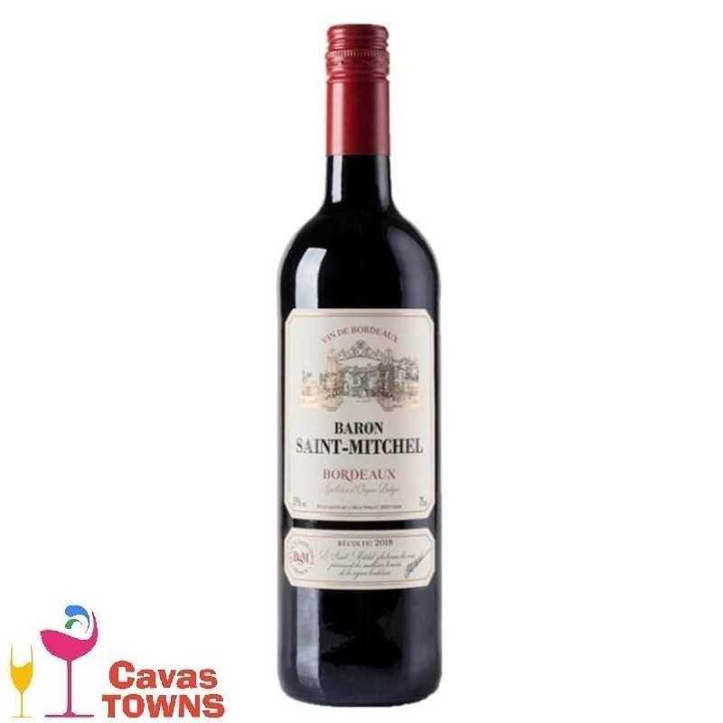 Vino Tinto Baron Saint-Mitchel Bordeaux 750 ml - Cavas Towns