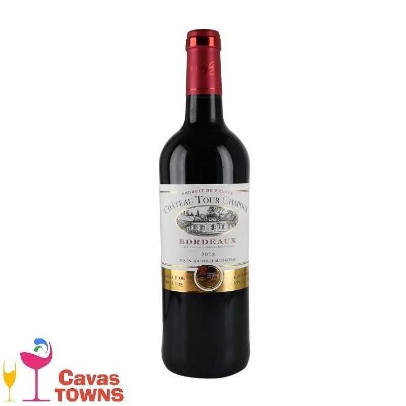 Vino Tinto Frances Tour Chapoux Bordeaux 750 ml - Cavas Towns