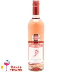 Vino Rosado Barefoot Pink Moscato 750 ml - Cavas Towns