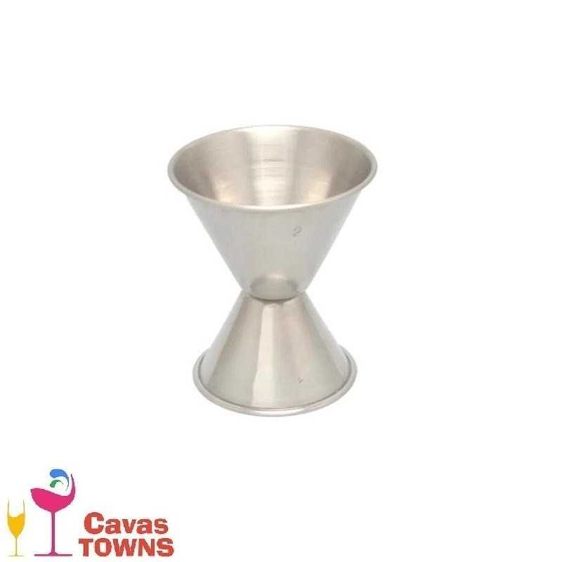 Jigger de Acero Inox. 1 Oz X 1/2 Oz - Cavas Towns
