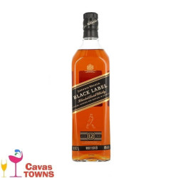 Whisky Johnnie Walker Etiqueta Negra 1000 ml - Cavas Towns