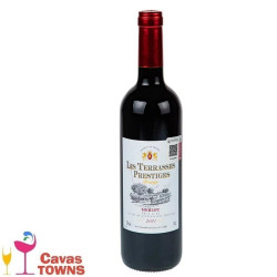 Vino Tinto Frances Les Terrasses Prestige IGP 750 ml - Cavas Towns