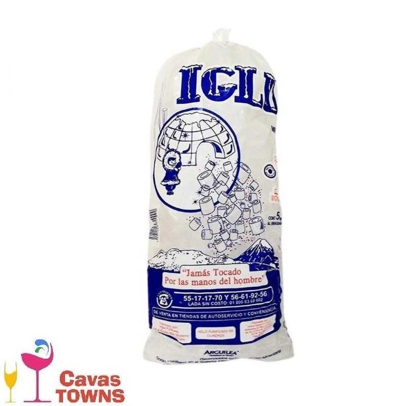 Bolsa de hielo IGLU en cubos 5 kg - Cavas Towns