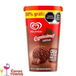 Helado Holanda Cremissimo sabor chocolate 1.3 l - Cavas Towns
