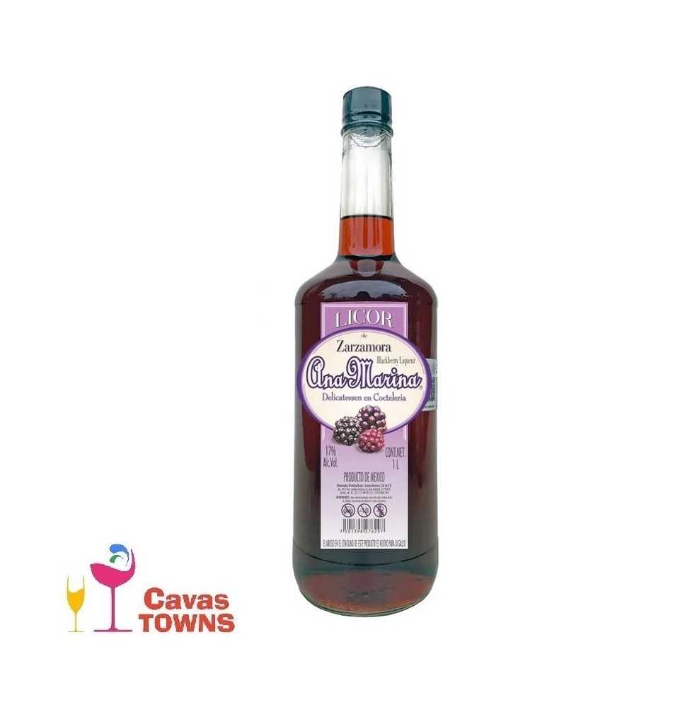 Licor Ana Marina De Zarzamora 1000 ml - Cavas Towns