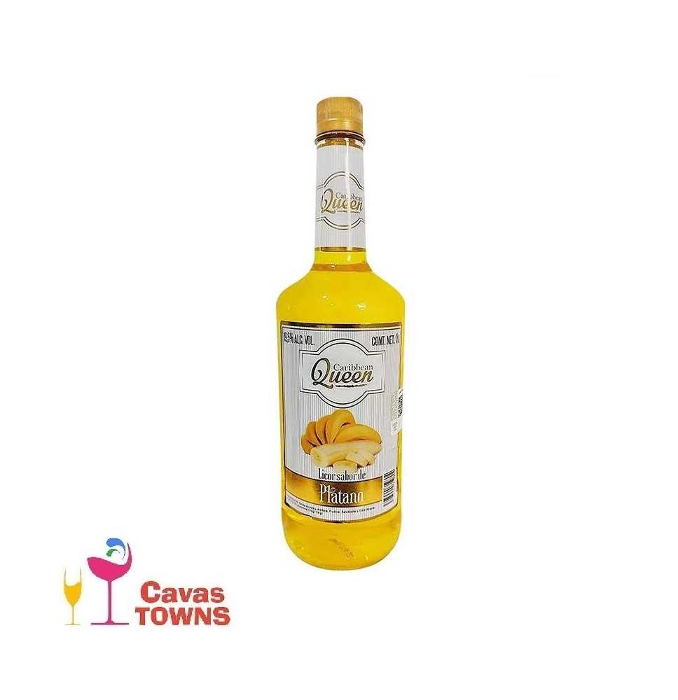 Licor Caribbean Queen de Platano 1000 ml - Cavas Towns