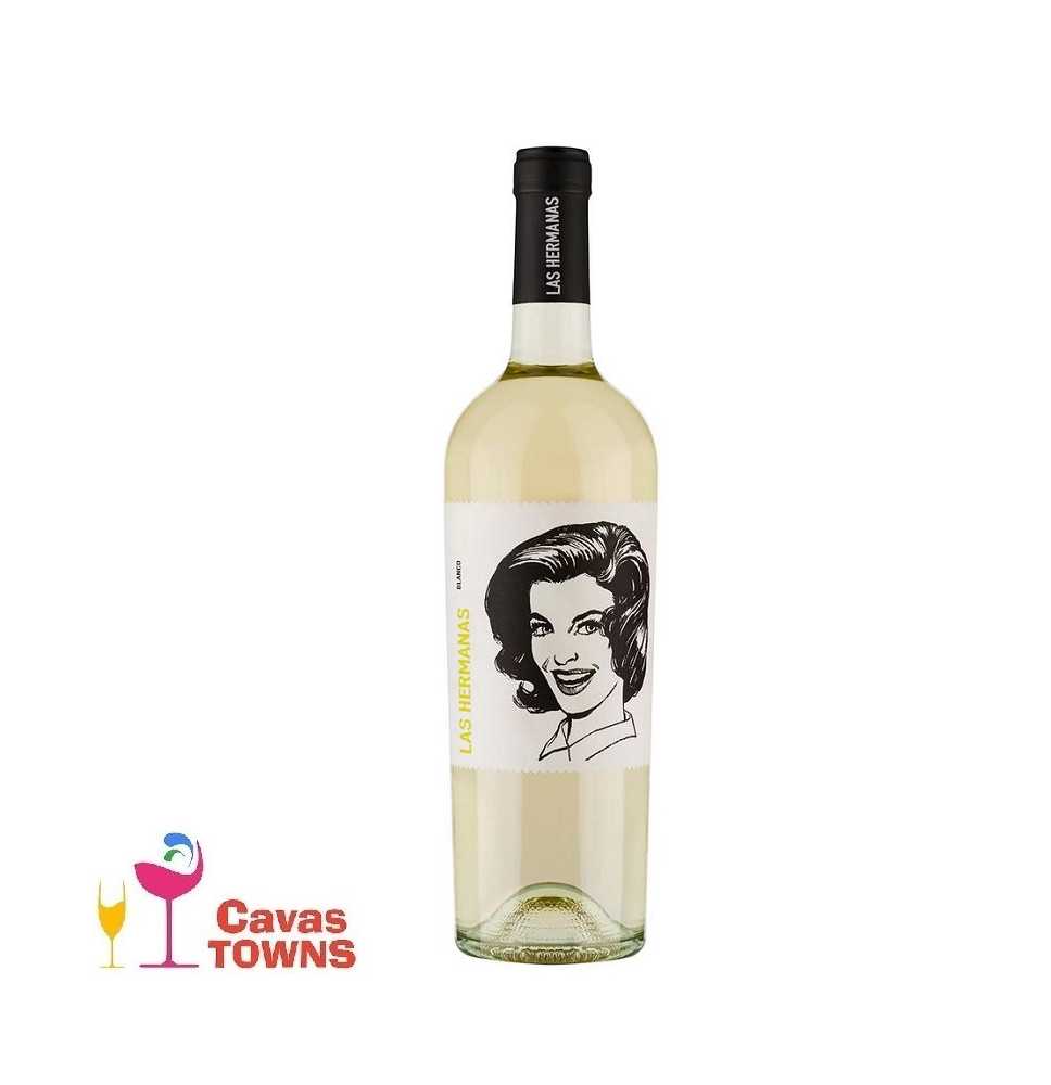 Vino Blanco Español Las Hermanas Macabeo 750 ml - Cavas Towns