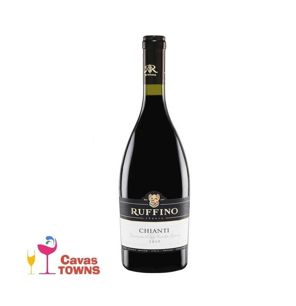Vino Tinto Italiano Ruffino Chianti Sangiovese Merlot 750 ml - Cavas Towns