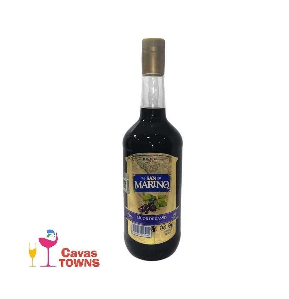 Licor De Cassis San Marino 1000 ml - Cavas Towns