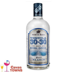 Tequila 30-30 Blanco 100% Agave - 1L - Cavas Towns