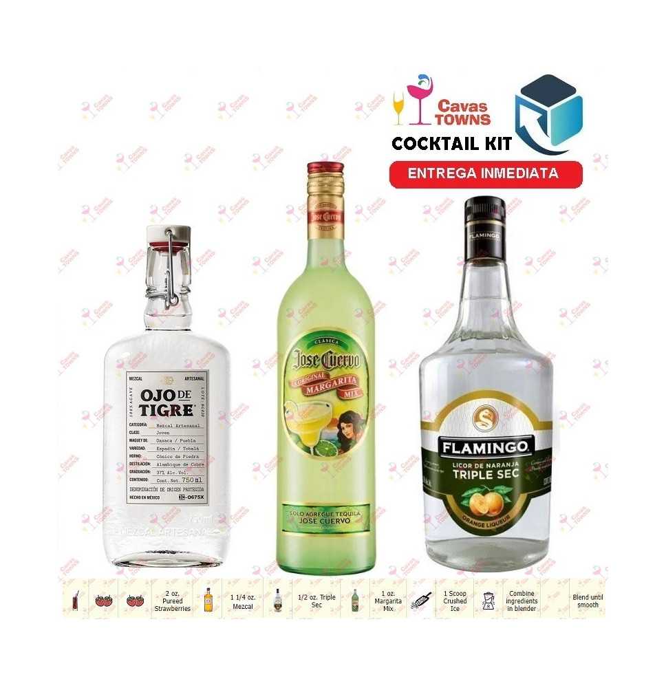 Cocktail Kit Brandy Alexander - 3 Mezcal Receta Recipe - Cavas Towns