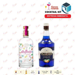 Cocktail Kit Blue Popper Mezcal Receta Recipe - Cavas Towns