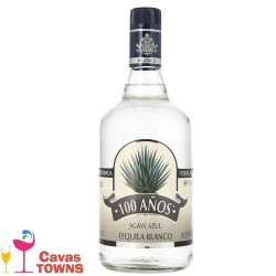 Tequila 100 Años Blanco Agave Azul 700 ml - Cavas Towns