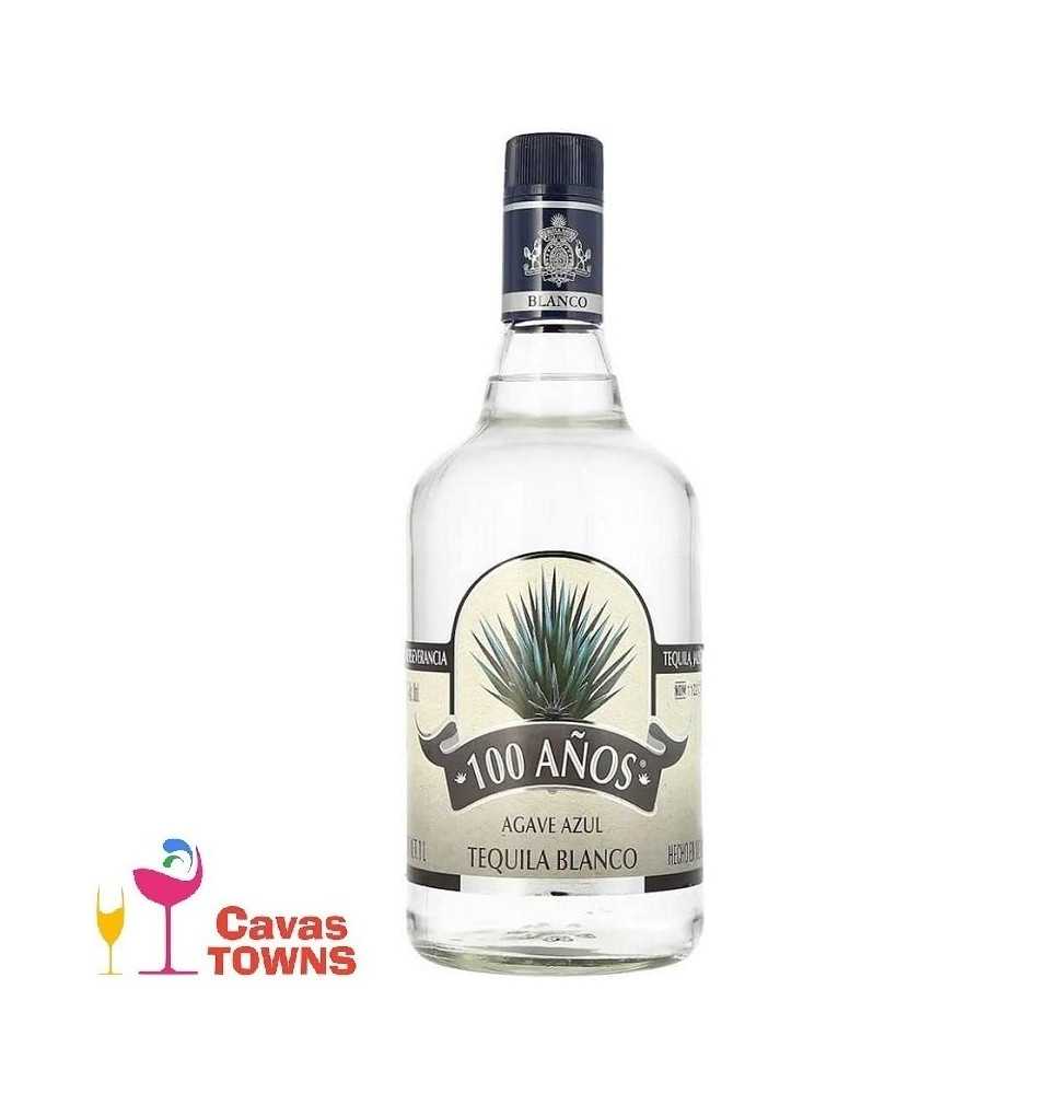 Tequila 100 Años Blanco Agave Azul 700 ml - Cavas Towns
