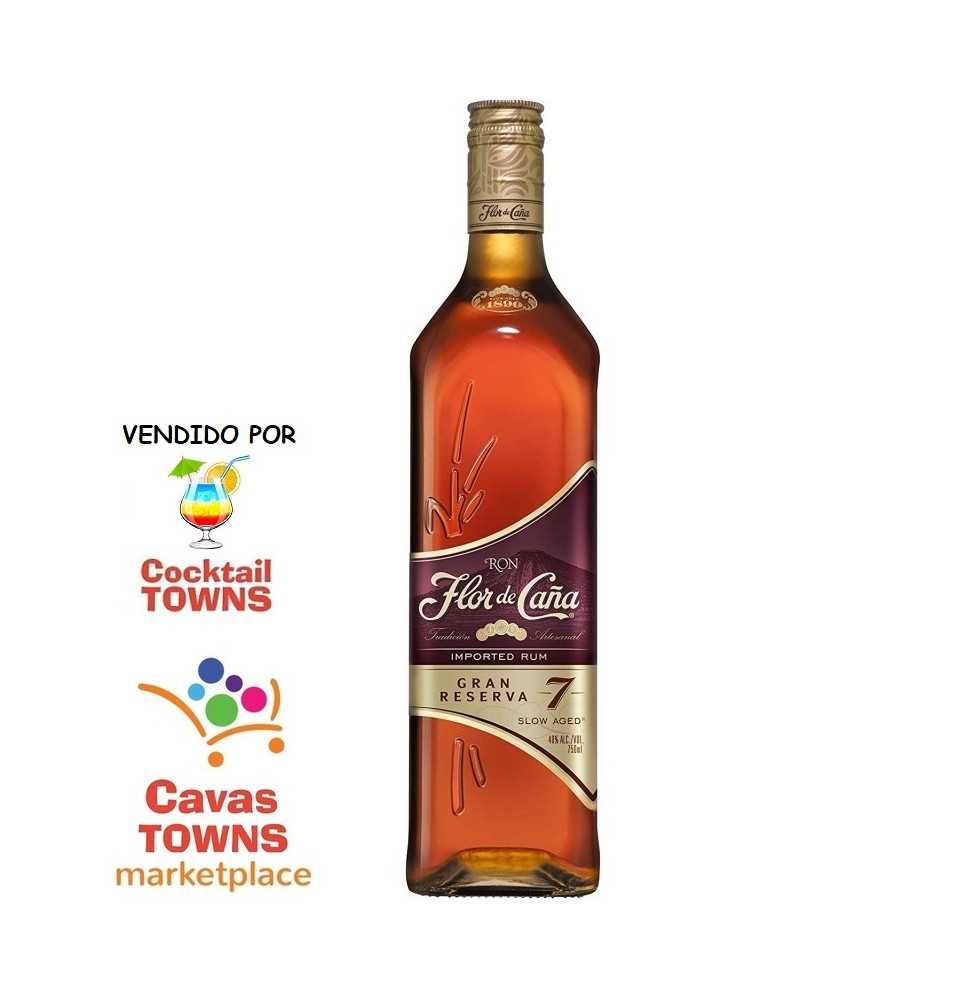 Ron Flor de Caña 7 años 750 ml - Cavas Towns