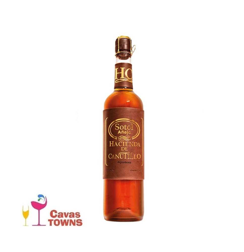 Sotol Añejo Hacienda de Canutillo 750 ml - Cavas Towns