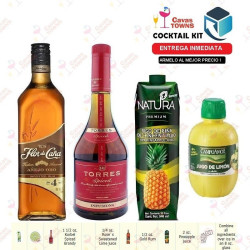 Cocktail Kit Barbados Sunrise - 2 Receta Recipe - Cavas Towns