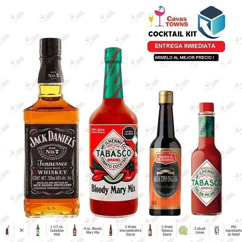 Cocktail Kit Bloody Mist - 2 Receta Recipe - Cavas Towns